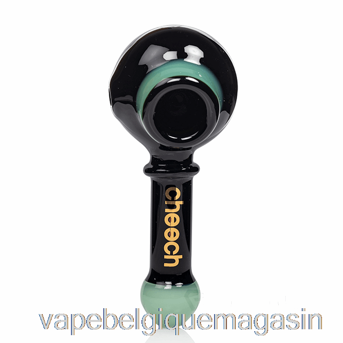 Vape Belgique Cheech Glass Pipe Double Cuillère Noir/jade